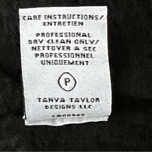 TANYA Taylor black wool sweater pointelle Off the shoulders small - Picture 10 of 10